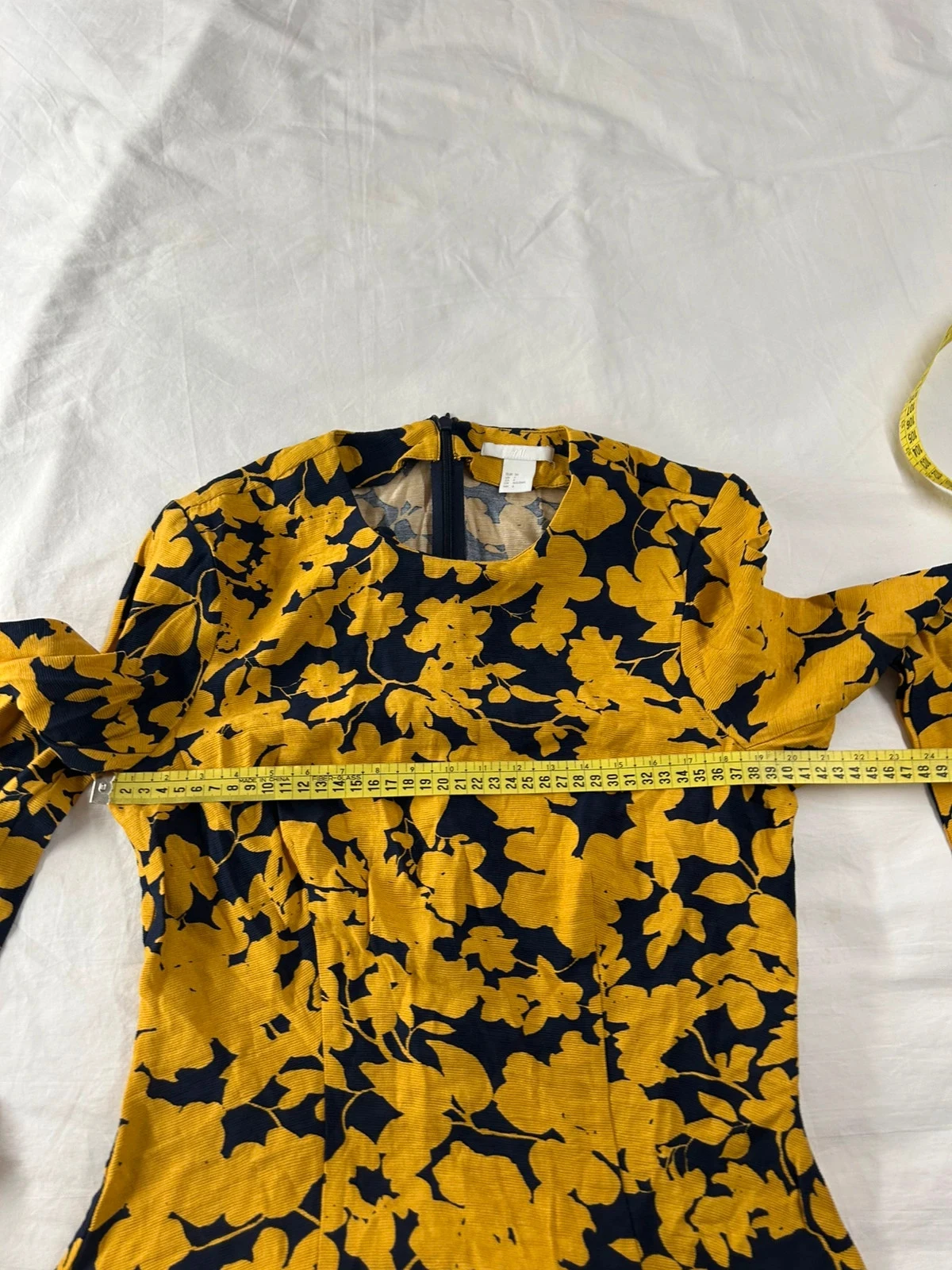 Gele zwarte lange mouwen blouse h&m – photo 10
